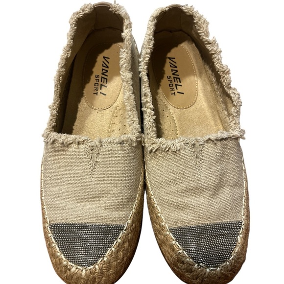Vaneli Women's Tan and Gray Espadrilles - Picture 1 of 5